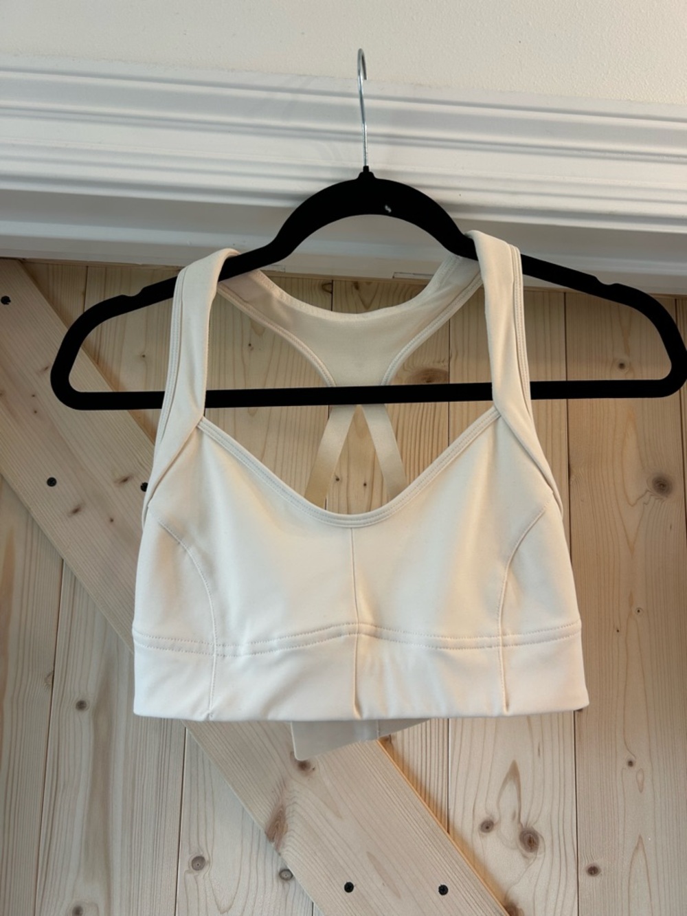 FP Movement by Free People Cream Racerback Sports Bra